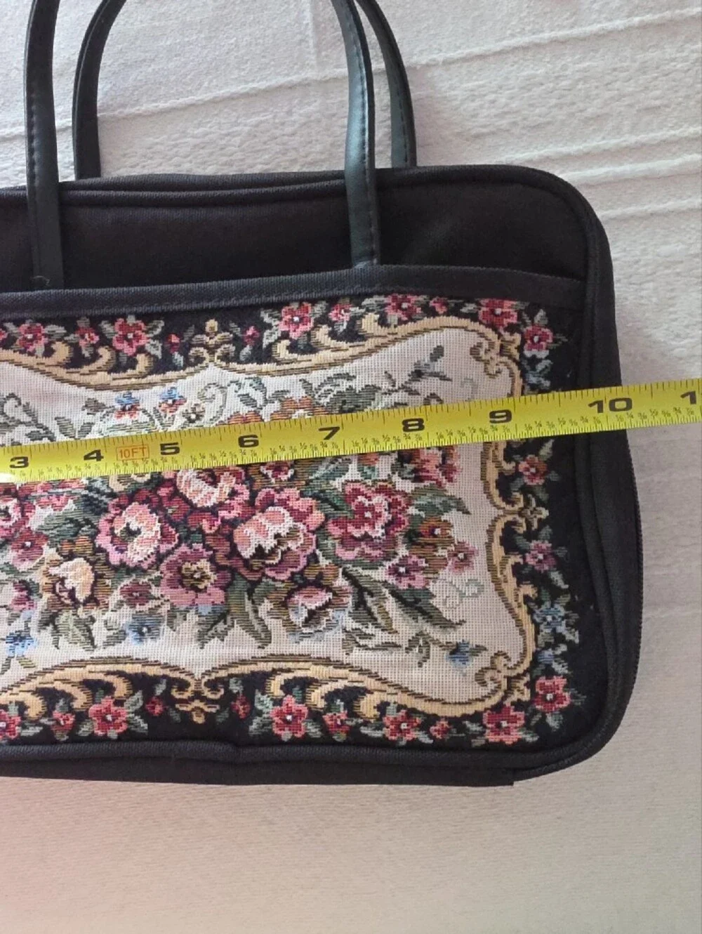 Vintage Floral Tapestry Bible / Book Carrying Case Tote